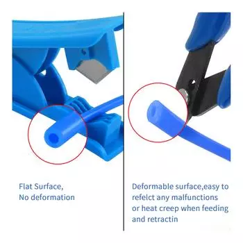 Комплект для 3D-принтера Aibecy, шланг из ПТФЭ, 2 метра для нити 1,75 мм с резаком для труб из ПТФЭ, 2 шт. синий