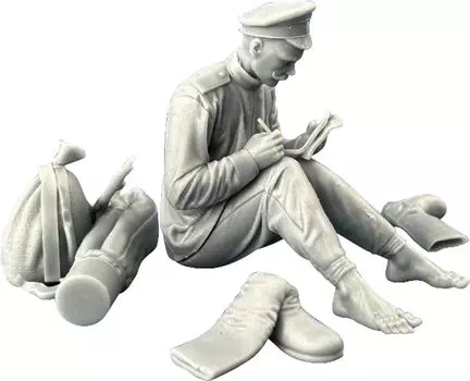 Комплект для 3D-принтера «Письмо домой» из медной модели русского императорского солдата COPF35066 1/35