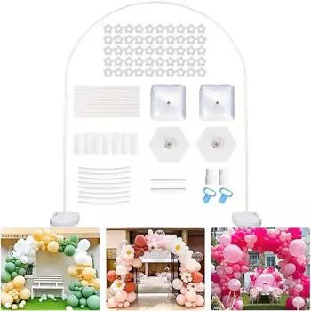 Комплект для арки из воздушных шаров Подставка для арки из воздушных шаров с основанием для свадебного торжества Baby Shower День рождения Украшения 1Set