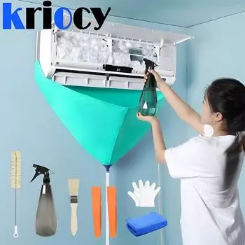 Комплект для чистки кондиционера. Герметичная крышка. Полный набор очистителя для кондиционера с водопроводными трубами. Не требующие разборки инструменты для очистки.