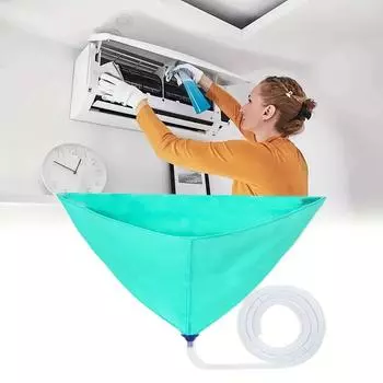 Комплект для чистки кондиционера с дренажной трубой Полный набор инструментов для чистки Герметичная очистка кондиционера