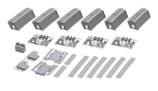 Комплект для двухколейной железнодорожной модели TOMIX N Gauge с большой изогнутой колеей 91047