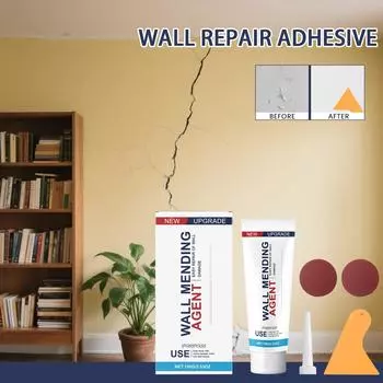 Комплект для гипсокартона, Штукатурка для стен и скребок, Клей для заполнения отверстий на поверхности стен для быстрого покрытия пятен и трещин One Size белый