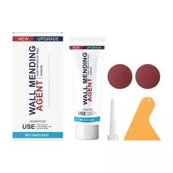 Комплект для гипсокартона, Штукатурка для стен и скребок, Клей для заполнения отверстий на поверхности стен для быстрого покрытия пятен и трещин One Size белый