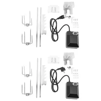 Комплект для гриля Rotisserie, водонепроницаемый переключатель, стабильный вращающийся двигатель, прочный подшипник из нержавеющей стали US Plug 110V