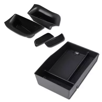 Комплект для хранения в салоне Honda, карман двери, бокс консоли, большой объем для хранения мелких предметов, центральная дверь и кастомная отделка для Honda S YOURS ZR-V, 2 штуки чёрный