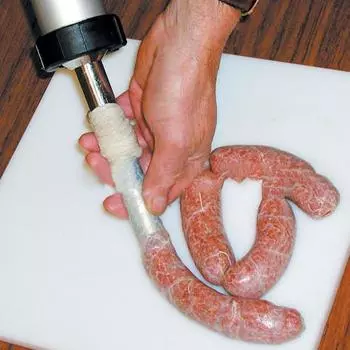 Комплект для изготовления сосисок из нержавеющей стали, профессиональный аппарат для приготовления вяленого мяса из говядины, большой емкости, с толкателем для мяса, набором щеток 1 Set