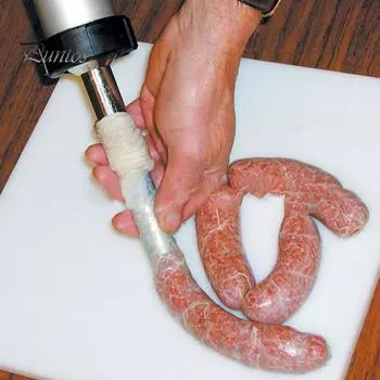 Комплект для изготовления сосисок из нержавеющей стали, профессиональный аппарат для вяленого мяса, для фарша, большой емкости, с толкателем для мяса, щетками, машина для изготовления сосисок 1 Set