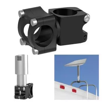 Комплект для крепления антенны на лестнице Yousheng RV, антикоррозионный, устойчивый к ржавчине, простой монтаж, прочный и надежный держатель для стойки, крепление для антенны RV серебряный