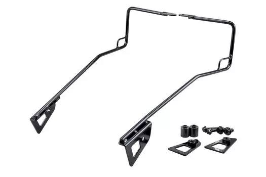 Комплект для крепления сумки для велосипеда Kijima, левый и правый, сталь, глянцевая черная отделка, V Strom 250SX ( 23-) 210-4997