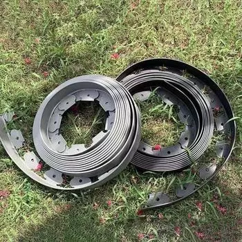 Комплект для ландшафтной окантовки Yousheng No Dig с гвоздями. Гладкая износостойкость. Простая установка. L-образный комплект для ландшафтной окантовки. Изолирующий пояс из камня и травы. зелёный