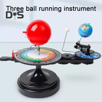 Комплект для моделирования солнечной системы для детей, комплект для моделирования орбиты Солнца, Земли и Луны, астрономия, наука, образование, обучающий инструмент синий