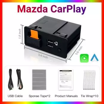 Комплект для модернизации Mazda, проводной CarPlay Android Auto USB-адаптер-концентратор OEM для Mazda 2 3 6 CX30 CX5 CX8 CX9 MX5 TK78669U0C