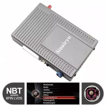 Комплект для модернизации Sinairyu Wireless CarPlay Android Auto, совместимый с Mirror-Link для BMW 1-7 серии X1 X3 X5 X6 с системой NBT