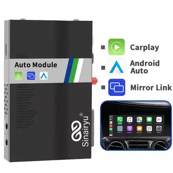 Комплект для модернизации Sinairyu Wireless CarPlay Android Auto, совместимый с Rolls Royce Dawn Ghost 2009-2018 Mirror-Link