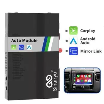 Комплект для модернизации Sinairyu Wireless CarPlay Android Auto, совместимый с Volkswagen Touareg RNS850 2012-2018