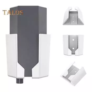 Комплект для монтажа адаптера Ethernet Прочная конструкция Универсальное использование Простая установка Настенный кронштейн для Starlink чёрный