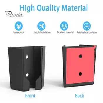 Комплект для монтажа адаптера Ethernet Прочная конструкция Универсальное использование Простая установка Настенный кронштейн для Starlink чёрный