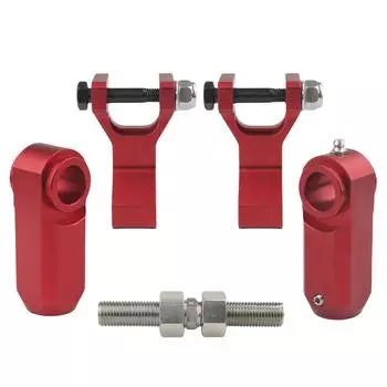 Комплект для опускания передней и задней части для Raptor 700 700R YFM700 2006-2017 из нержавеющей стали с защитой от коррозии красный