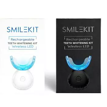 Комплект для отбеливания зубов, Комплект для зарядки, Комплект стоматологических инструментов, Комплект беспроводного освещения белый