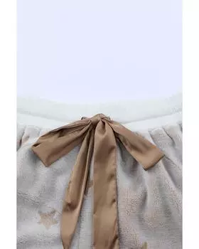 Комплект для отдыха Azura Exchange Star Pattern: длинный рукав, свитер и шорты XL белый