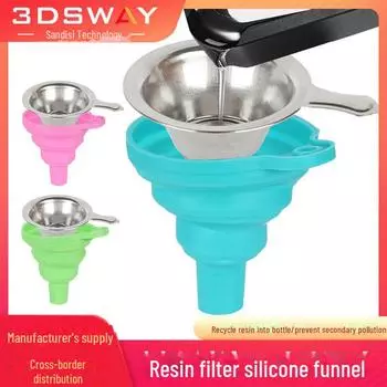 Комплект для переработки и фильтрации светочувствительной смолы для 3D-принтеров SLA Kit розовый