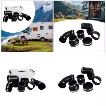 Комплект для подключения канализационной системы для автофургона, замена системы слива канализации автофургона, адаптер для канализации автофургона для ремонта труб из ПВХ для кемперов