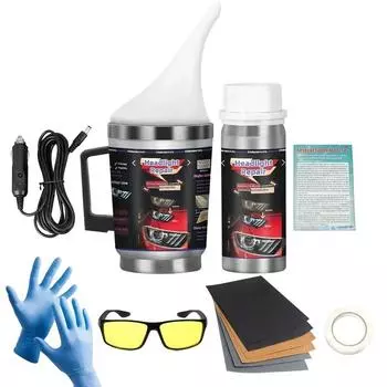 Комплект для полировки автомобильных фар, набор для восстановления фар, инструмент для автомастерской, 800 мл, жидкий полимерный испаритель