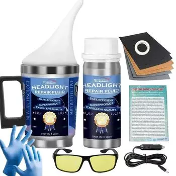 Комплект для полировки автомобильных фар, набор для восстановления фар, инструмент для автомастерской, 800 мл, жидкий полимерный испаритель
