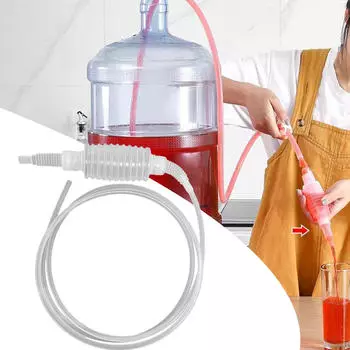 Комплект для приготовления пива Brew Syphon Tube, компактный, мягкий, пищевой, ручной, сифон, фильтр для масла TYPE C