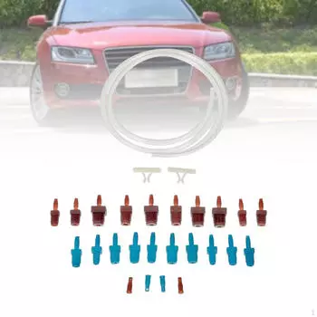 Комплект для прокачки главного цилиндра 14151 22-дюймовый шланг x2 для прокачки тормозов, замена, простая установка, прочный