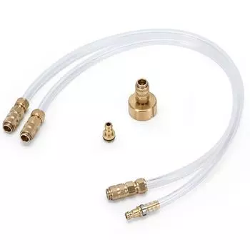 Комплект для прокачки и комплект для заполнения с герметичным латунным штуцером рулевого управления, устойчивым к ржавчине, быстроразъемным соединением для жидкости гидравлических систем рулевого управления Seastar