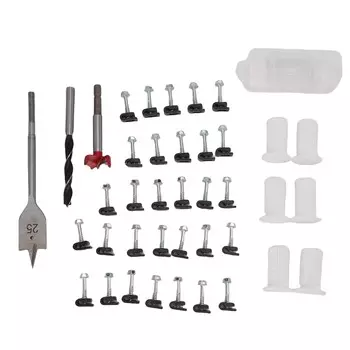 Комплект для прокладки кабелей Зажимы для проводов Втулки Сверла 1 дюйм и 5/16 дюйма Проход через стену Проводка белый