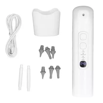 Комплект для промывания ушей, удаление ушной серы, водонепроницаемый IPX7, комплект для промывания ушей с 6 насадками для белый
