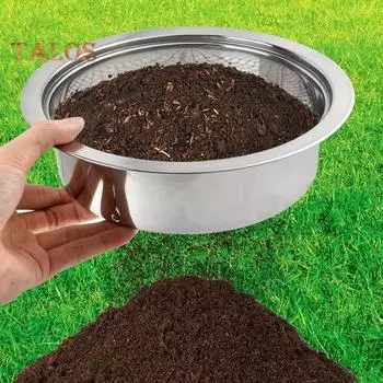 Комплект для просеивания почвы, рама из нержавеющей стали с 5-сеточным ситом, нержавеющий комплект для садового сита для фильтрации камней и сорняков 5pcs