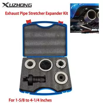 Комплект для расширения выхлопной трубы для расширителя выхлопной трубы от 1-5/8 до 4-1/4 дюймов Инструмент для расширения выхлопной трубы серебряный