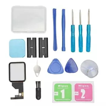 Комплект для ремонта экрана цифрового преобразователя линзы переднего стекла для смарт-часов IWatch Series 1 42 мм 1,7 дюйма