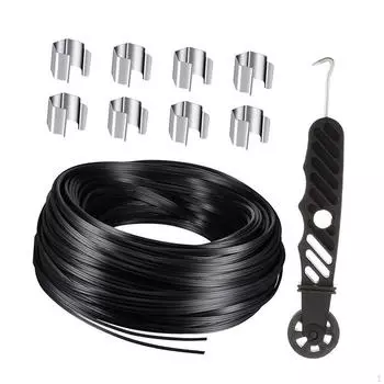 Комплект для ремонта экрана, оконные шпонки, принадлежности для замены дверей длиной 49,21 фута для патио