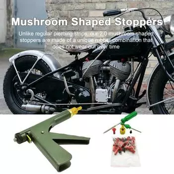 Комплект для ремонта автомобильных шин с заглушками для проколов шин Простой в использовании портативный универсальный автомобильный