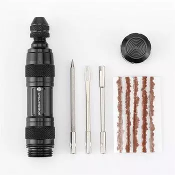 Комплект для ремонта бескамерных велосипедных шин, сверхлегкий вакуумный инструмент для ремонта шин из алюминиевого сплава для горного велосипеда серебряный