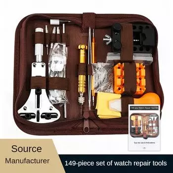 Комплект для ремонта часов. Набор запасных частей со съемным ремешком. Комплект для ремонта часов из 149 предметов. 149