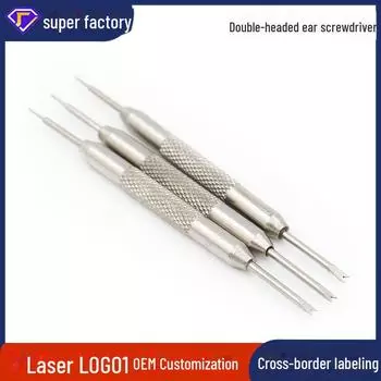 Комплект для ремонта часов: Разборщик ремней и двусторонняя отвертка iron short punch 0.8mm