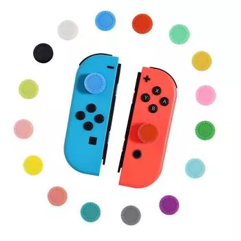 Комплект для ремонта джойстика Switch & Switch Lite и силиконовых колпачков жёлтый