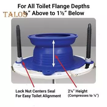 Комплект для ремонта фланца унитаза, сверхпрочное восковое уплотнительное резиновое кольцо, простая установка крышки болта унитаза, восковое кольцо для унитаза Sets