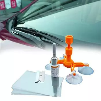 Комплект для ремонта лобового стекла автомобиля, быстрое исправление трещин на лобовом стекле автомобиля, не оставляющее следов, герметик, набор для самостоятельной полировки автомобильных стекол