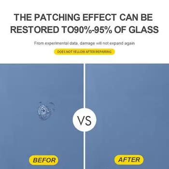 Комплект для ремонта лобового стекла автомобиля, быстрое исправление трещин на стекле автомобиля, набор инструментов для ремонта лобового стекла, герметик из смолы, самостоятельная полировка автомобильного стекла жёлтый