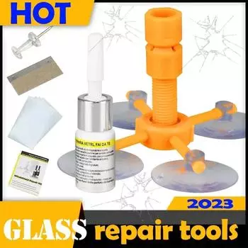 Комплект для ремонта лобового стекла автомобиля, быстрое исправление трещин на лобовом стекле автомобиля, не оставляющее следов, герметик, набор для самостоятельной полировки автомобильных стекол