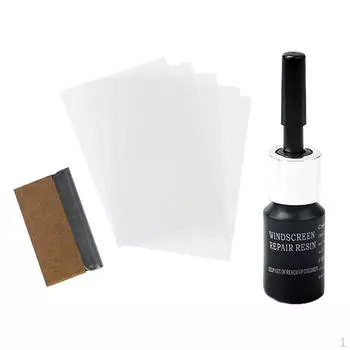 Комплект для ремонта лобового стекла автомобиля, полоски из смолы, лезвие для сколов, трещин
