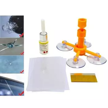 Комплект для ремонта лобового стекла, инструмент для ремонта треснувшего стекла автомобиля, герметик из смолы, сделай сам, полировка оконного экрана, авто