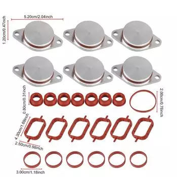 Комплект для ремонта прокладки впускного коллектора, комплект для снятия и ремонта заслонки циклона 22 мм 33 мм, совместимый с BMW E87 E46 E90 E39